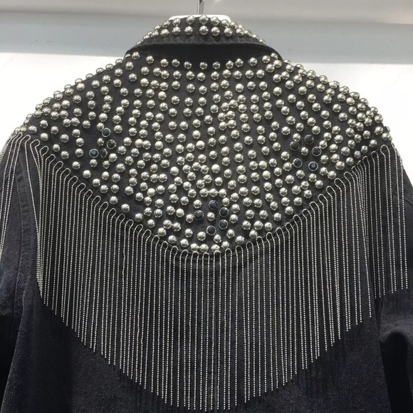 Stud Denim Jacket - Picture 3 of 4